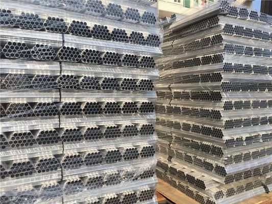 Round 6063 Aluminium Tube Pipe Brushed Sand Blasted
